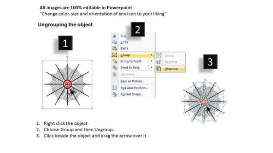 PowerPoint Backgrounds Diagram Goals And Targets Ppt Slide