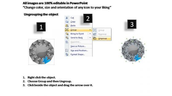 PowerPoint Backgrounds Diagram Jigsaw Ppt Design