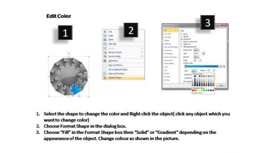 PowerPoint Backgrounds Diagram Jigsaw Ppt Design