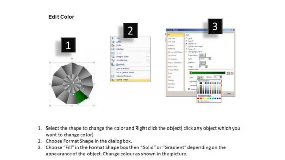 PowerPoint Backgrounds Diagram Pie Chart Ppt Theme
