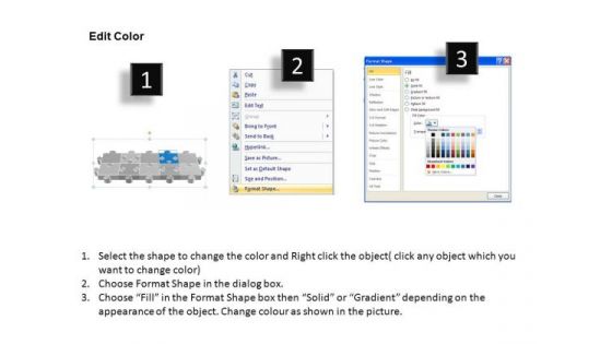 PowerPoint Backgrounds Diagram Puzzle Process Ppt Template