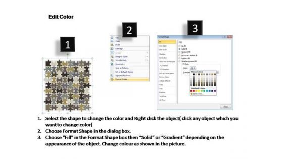 PowerPoint Backgrounds Diagram Rectangular Jigsaw Puzzle Ppt Theme