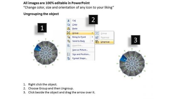 PowerPoint Backgrounds Download Circular Quadrant Ppt Design