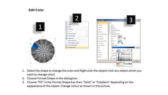 PowerPoint Backgrounds Download Circular Quadrant Ppt Design