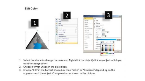 PowerPoint Backgrounds Download Triangle Puzzle Ppt Slide Designs
