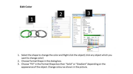 PowerPoint Backgrounds Editable Rings Ppt Template