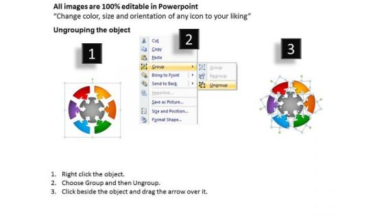 PowerPoint Backgrounds Editable Round Chart Ppt Template