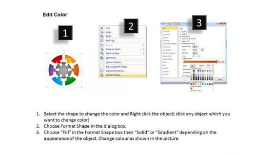PowerPoint Backgrounds Editable Round Chart Ppt Template