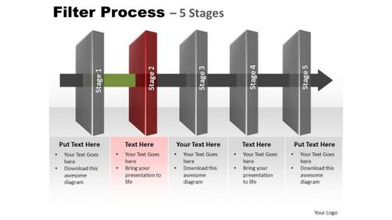 PowerPoint Backgrounds Education Filter Process Ppt Slide Designs