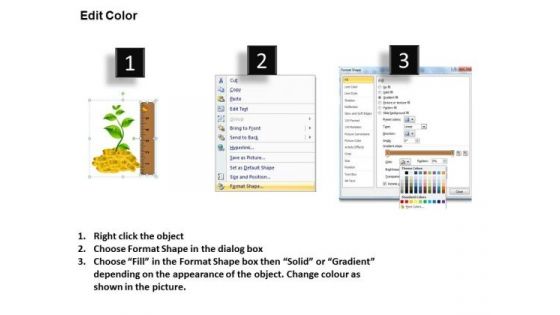 PowerPoint Backgrounds Education Measuring Growth Ppt Slide