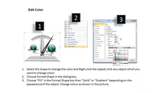 PowerPoint Backgrounds Executive Competition Scale With Pointer Ppt Slides