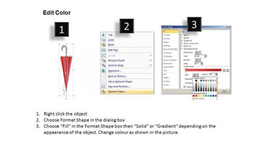 PowerPoint Backgrounds Executive Growth Vision Umbrella Chart Ppt Themes