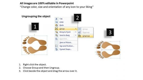 PowerPoint Backgrounds Footprints Company Ppt Presentation