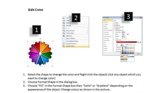 PowerPoint Backgrounds Gear Process Leadership Ppt Slides