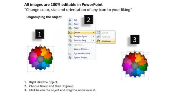 PowerPoint Backgrounds Gear Success Ppt Presentation
