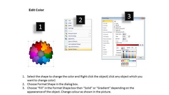 PowerPoint Backgrounds Gear Success Ppt Presentation