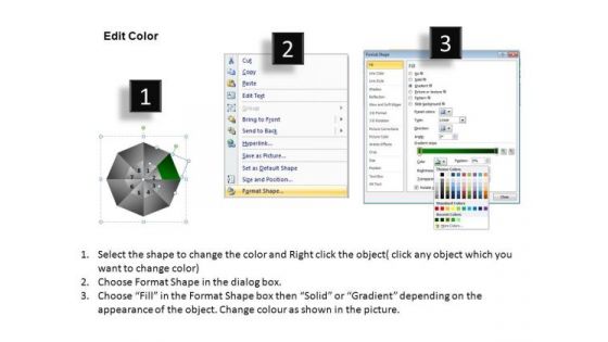 PowerPoint Backgrounds Global Circular Quadrant Ppt Slides