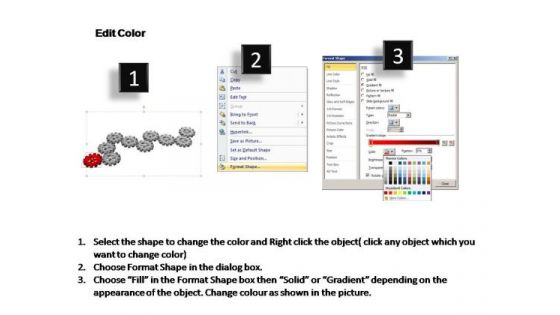 PowerPoint Backgrounds Global Gears Process Ppt Slide
