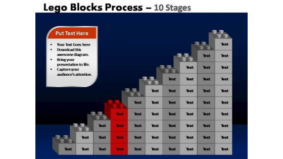PowerPoint Backgrounds Graphic Lego Blocks Ppt Template