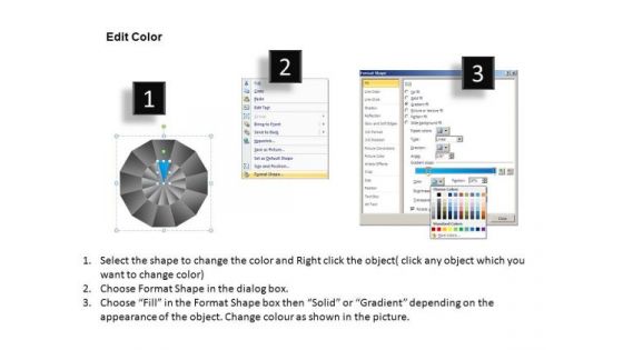 PowerPoint Backgrounds Graphic Pie Chart Ppt Theme