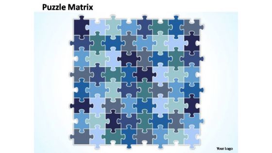 PowerPoint Backgrounds Graphic Rectangular Jigsaw Puzzle Ppt Template