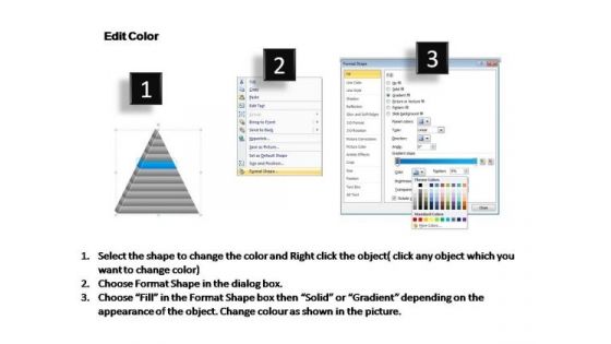 PowerPoint Backgrounds Graphic Triangle Process Ppt Template