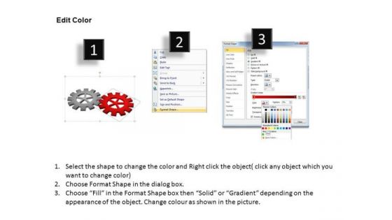 PowerPoint Backgrounds Growth Gears Process Ppt Slides