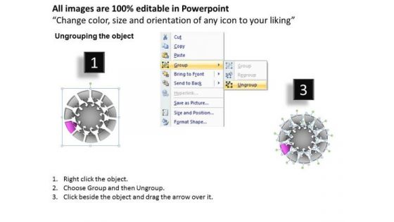 PowerPoint Backgrounds Growth Round Chart Ppt Presentation