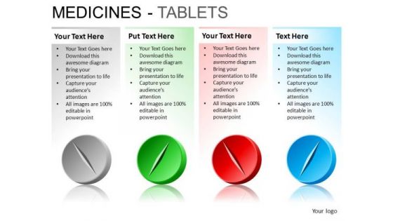 PowerPoint Backgrounds Image Medicine Tablets Ppt Template