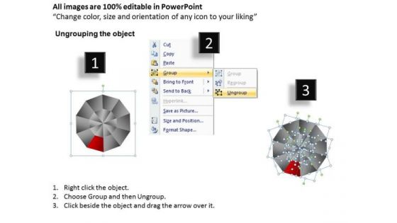 PowerPoint Backgrounds Leadership Circular Quadrant Ppt Design