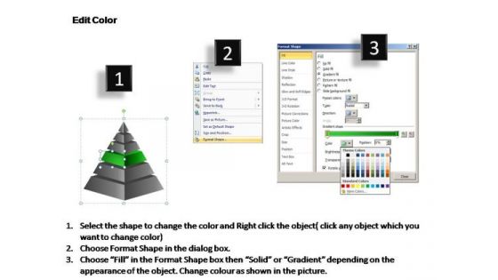 PowerPoint Backgrounds Leadership Cone Diagram Ppt Theme
