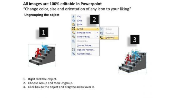 PowerPoint Backgrounds Leadership Ladder Ppt Slides