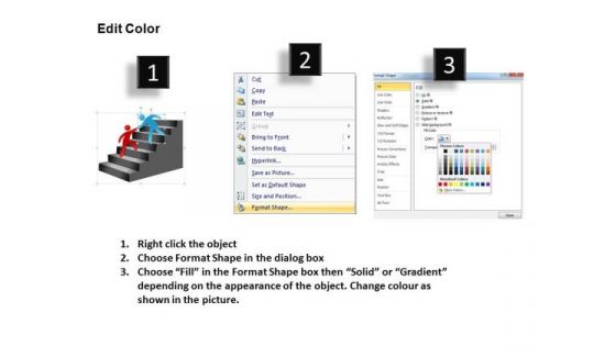 PowerPoint Backgrounds Leadership Ladder Ppt Slides