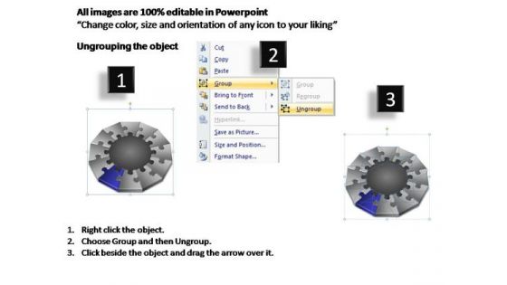 PowerPoint Backgrounds Leadership Puzzle Framework Ppt Templates