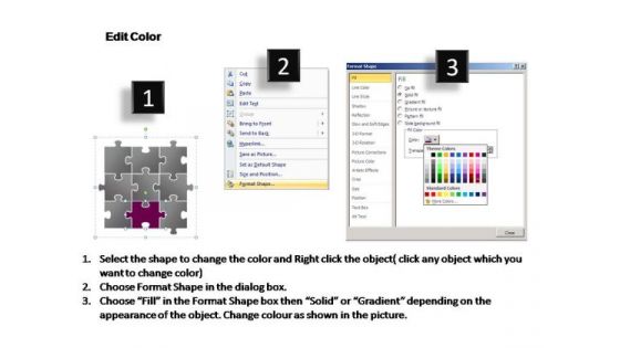 PowerPoint Backgrounds Leadership Puzzle Ppt Process
