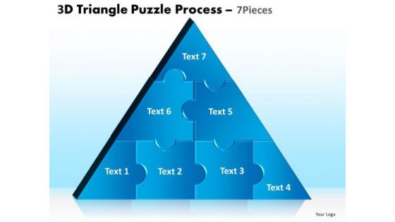 PowerPoint Backgrounds Leadership Triangle Puzzle Ppt Backgrounds