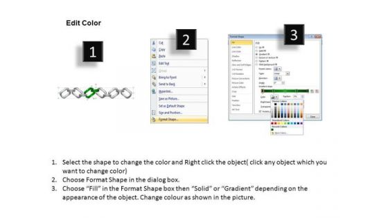PowerPoint Backgrounds Marketing Chains Process Ppt Slides