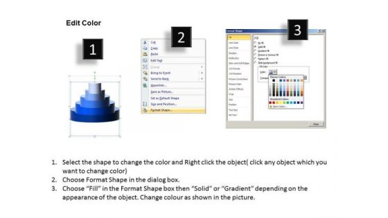 PowerPoint Backgrounds Marketing Circular Pyramid Ppt Process