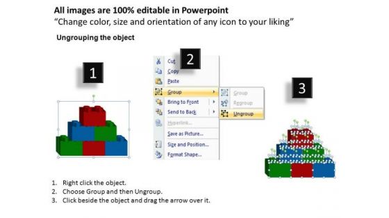 PowerPoint Backgrounds Marketing Lego Blocks Ppt Themes
