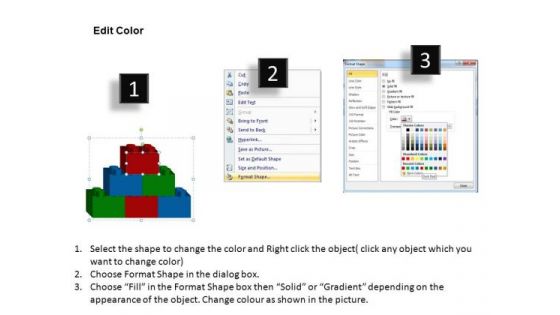 PowerPoint Backgrounds Marketing Lego Blocks Ppt Themes