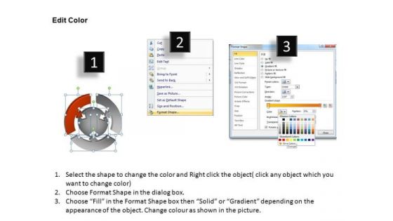 PowerPoint Backgrounds Marketing Round Process Flow Chart Ppt Presentation
