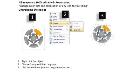 PowerPoint Backgrounds Marketing Round Process Flow Chart Ppt Slides