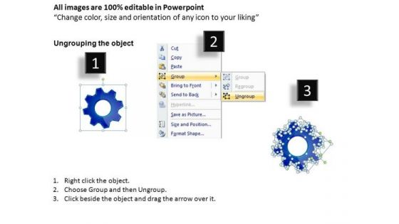 PowerPoint Backgrounds Process Gears Process Ppt Presentation