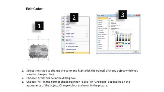 PowerPoint Backgrounds Process Puzzle Process Ppt Backgrounds
