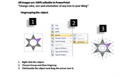 PowerPoint Backgrounds Process Star Diagram Ppt Designs