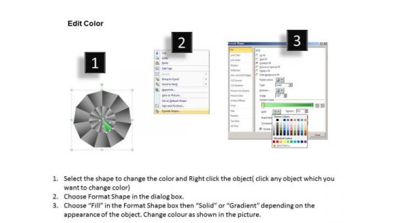 PowerPoint Backgrounds Sales Circular Quadrant Ppt Slide Designs