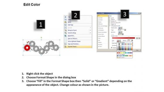 PowerPoint Backgrounds Sales Gears Process Ppt Slide
