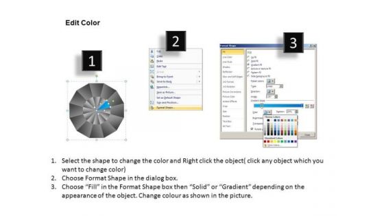 PowerPoint Backgrounds Sales Pie Chart Ppt Template