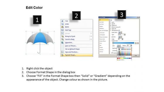 PowerPoint Backgrounds Sales Umbrella Chart Ppt Themes