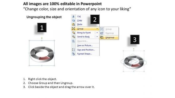 PowerPoint Backgrounds Strategy Circle Quadrants Ppt Theme